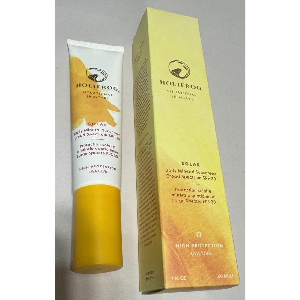 HOLIFROG Solar Daily Mineral Sunscreen/SPF 30/2floz Exp6/2027‎ NIB